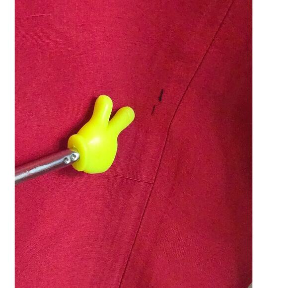 Liz Claiborne Women's Size 16 Two Piece Silk Vest & Pants Set Red Career Outfit‎ - Picture 6 of 12